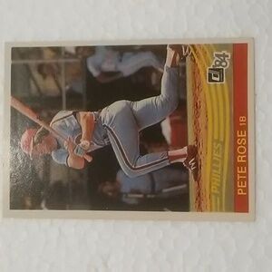 Pete Rose Baseball Card 1984
